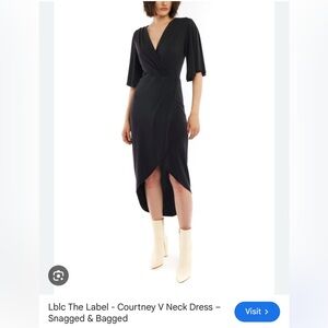 LBLC the Label Elegant Black High Low Dress